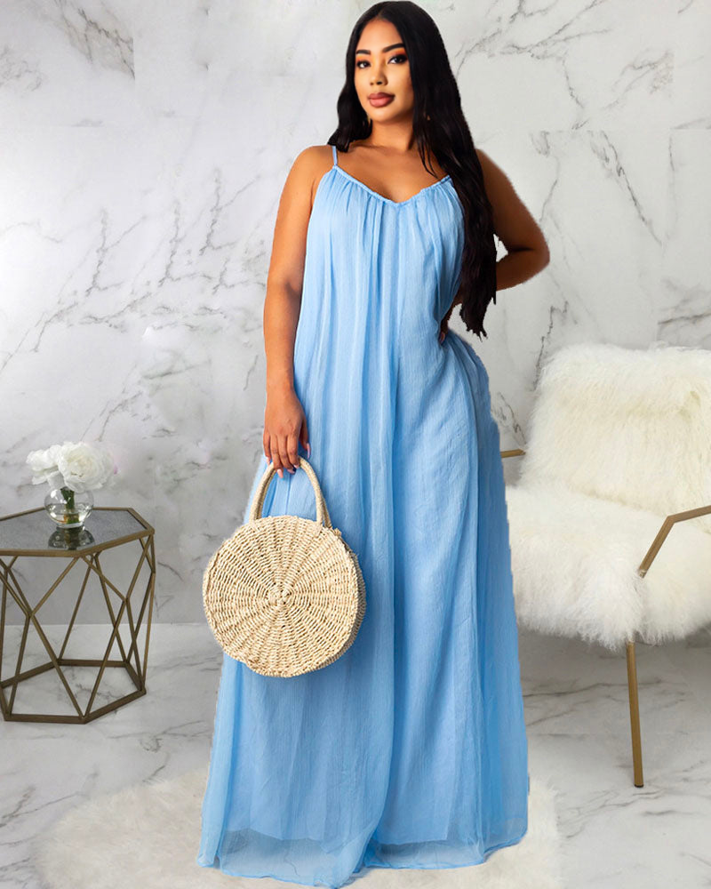 CHIFFON MAXI DRESS