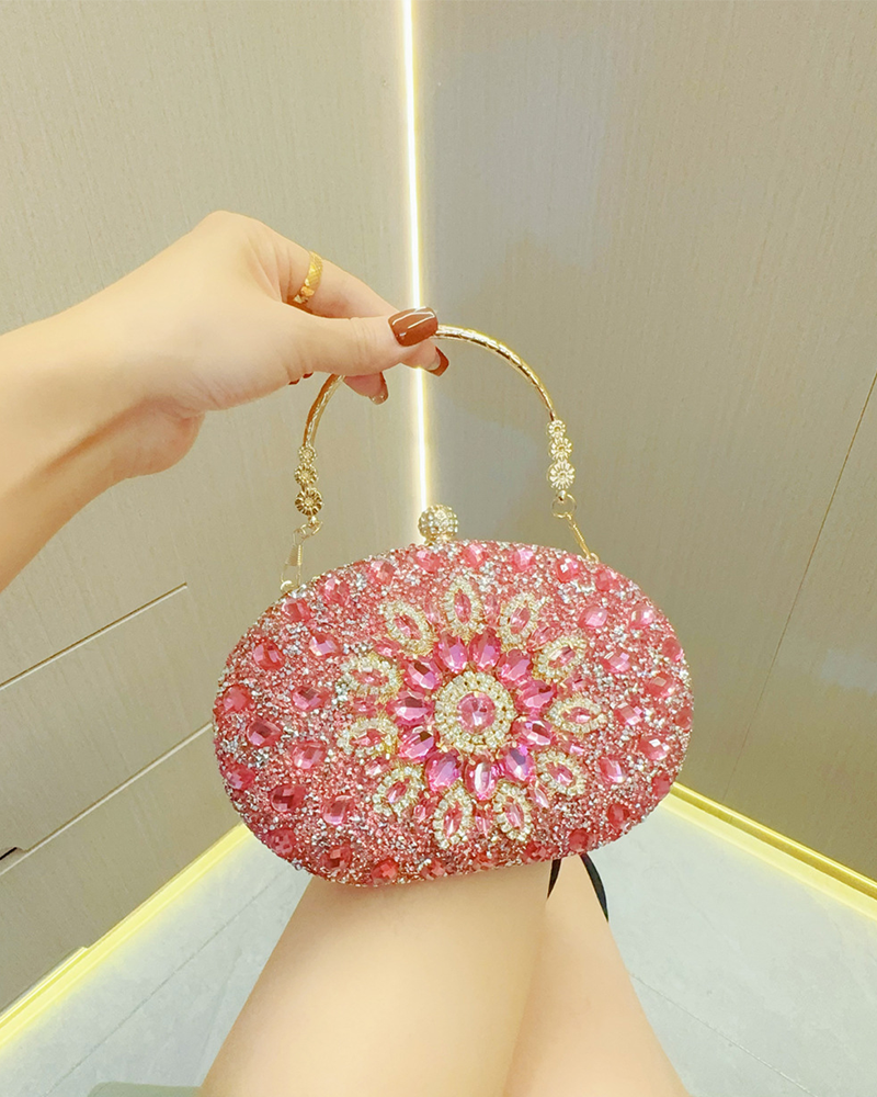 Radiant Rhinestone Handbag