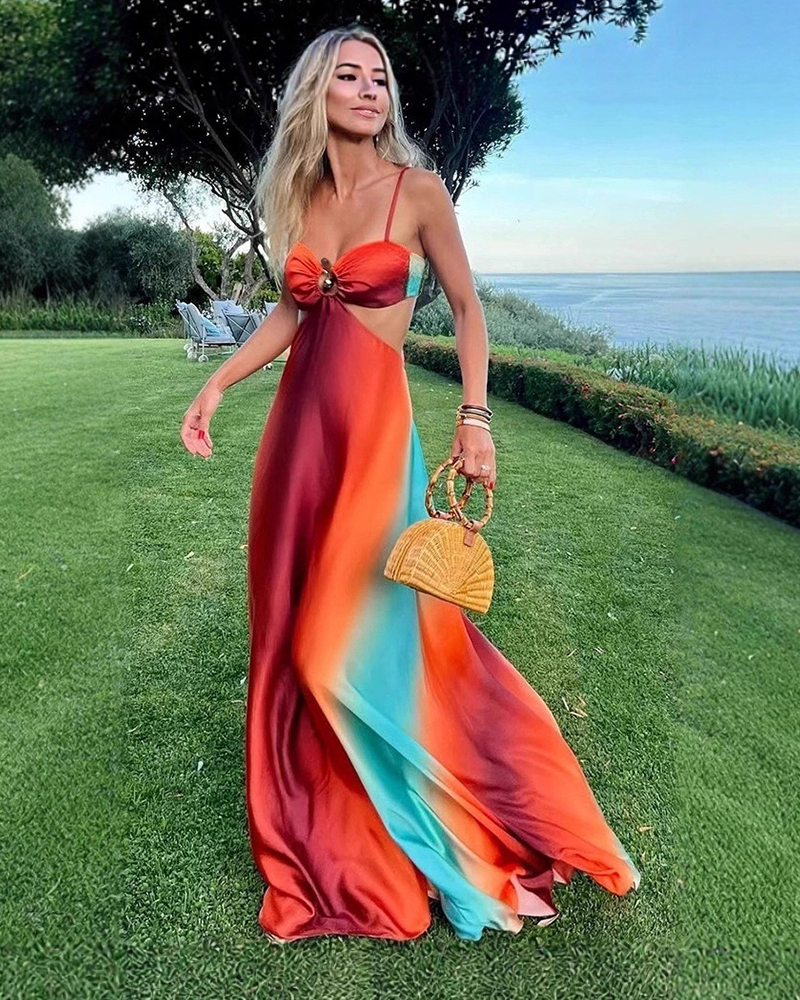 Ocean Fade Maxi Dress