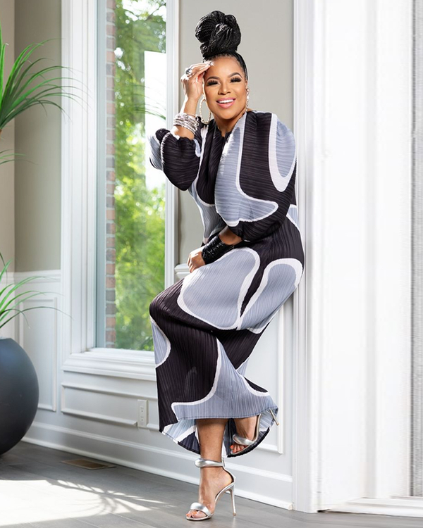 Pineapple Stripe Twirl Dress main image 0