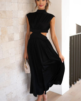 Elegant High Neck Dress