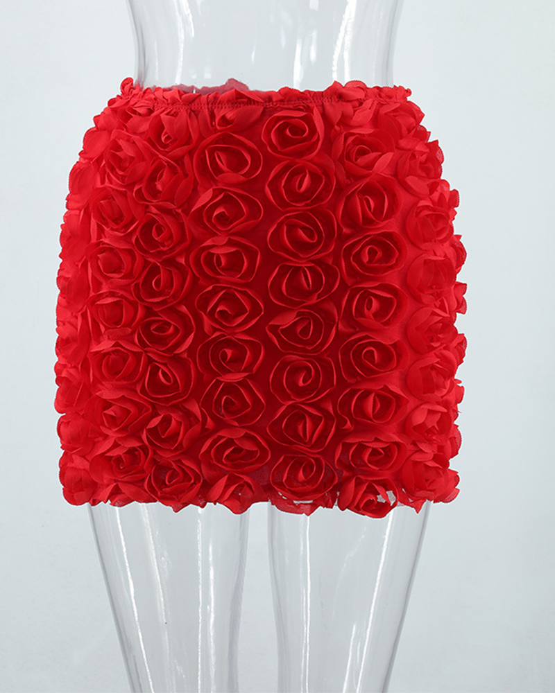 Minimal Bloom Mini Skirt