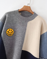 Smile Meets Denim Sweater