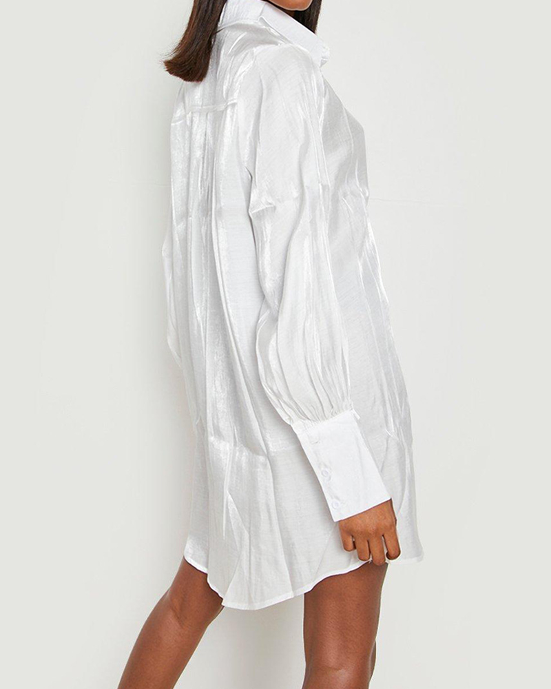 Dreamy Shimmer Shirt Dress