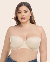 WOMEN'S FULL FIGURE UNDERWIRE CONTOUR MULTIWAY STRAPLESS BRA