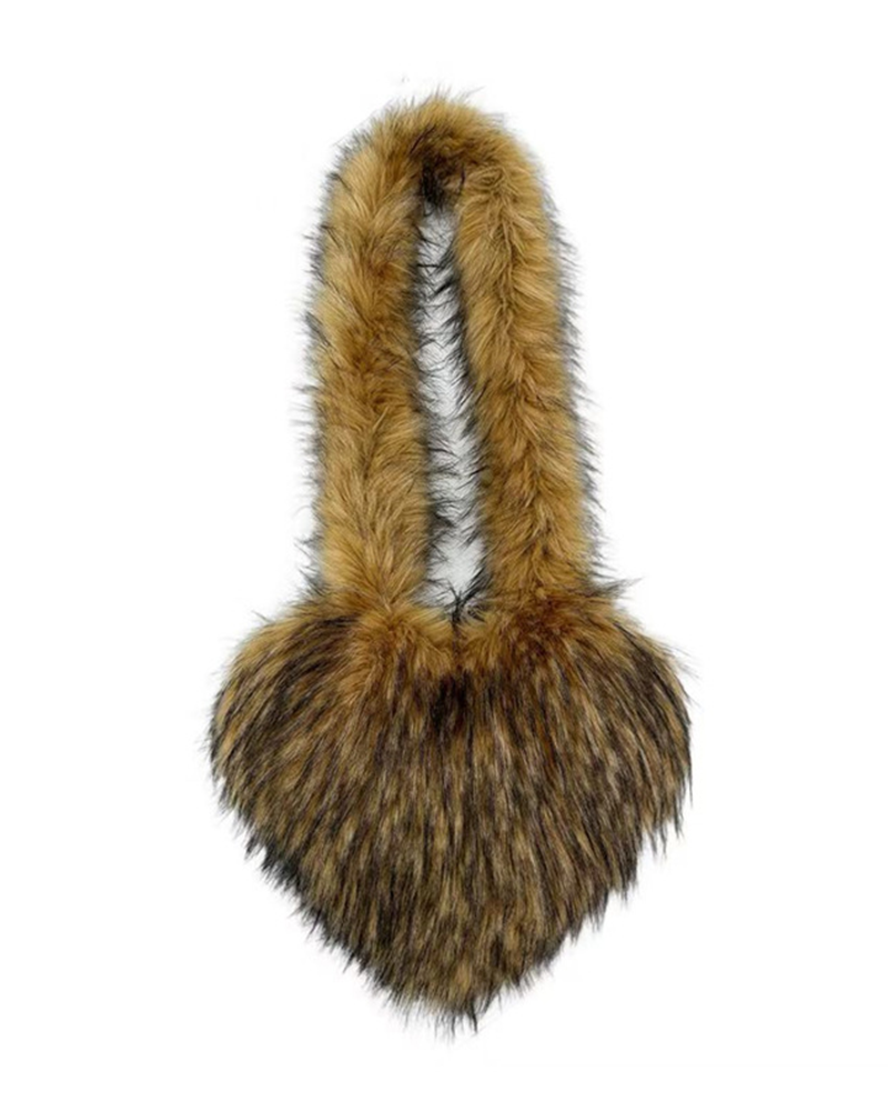 Furry Heart Bag