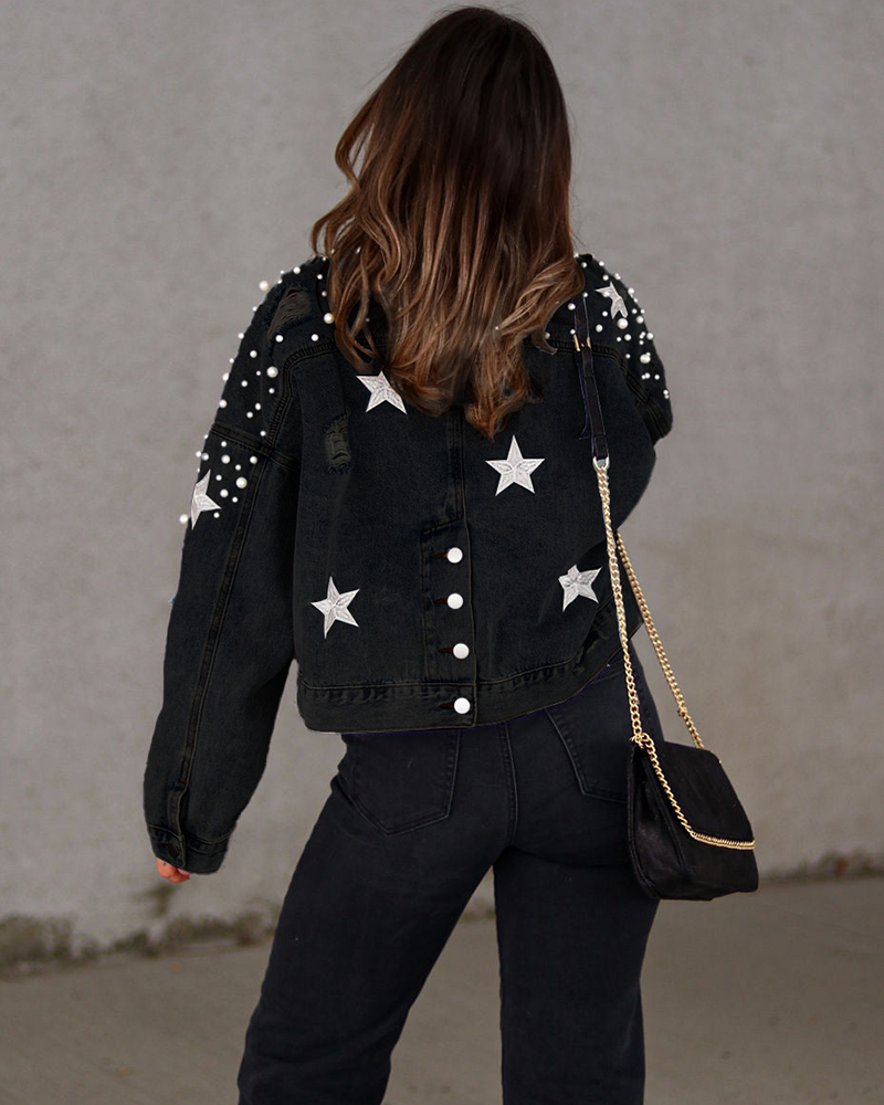 Pearly Star Denim Jacket