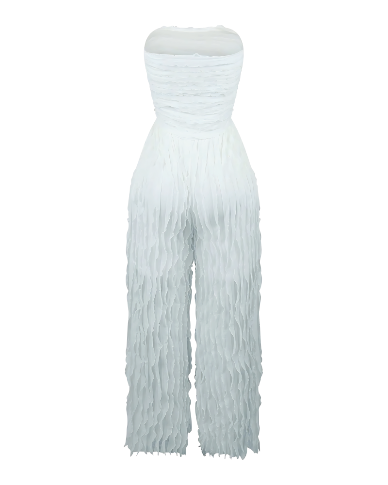 Do It Better Tube Ruffle Jumpsuit