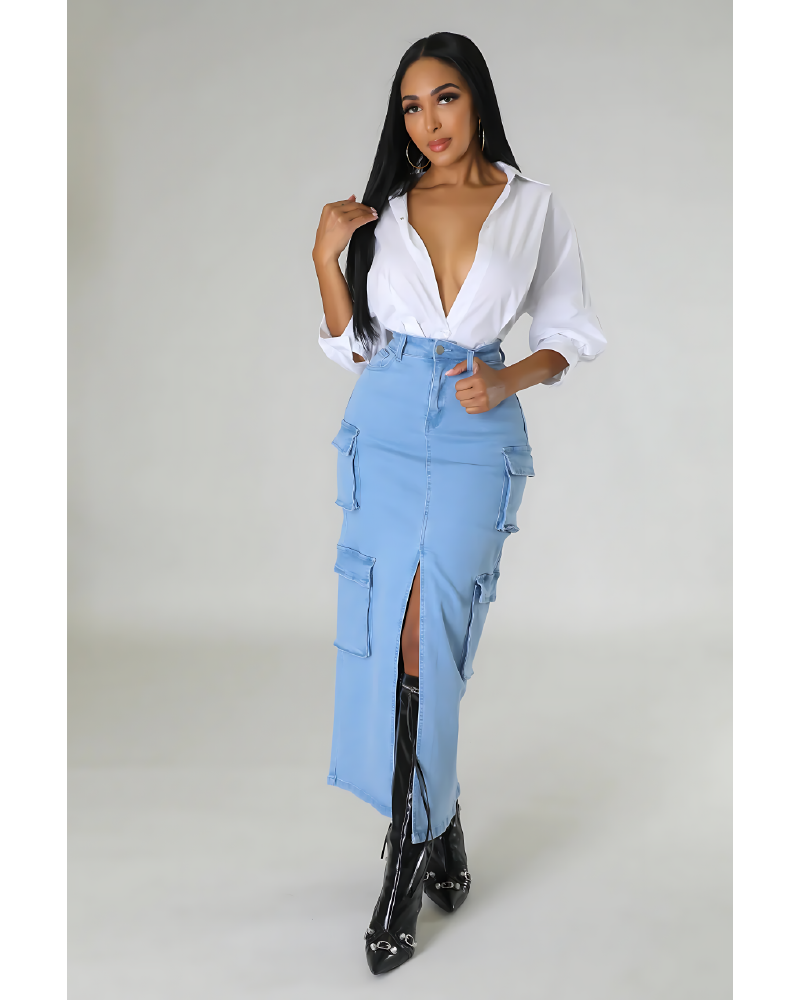 Brynn Denim Skirt