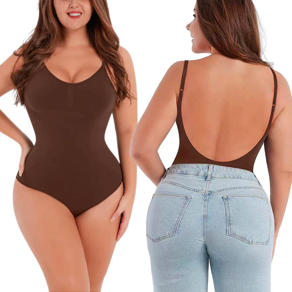 Tummy Control Backless Bodysuit