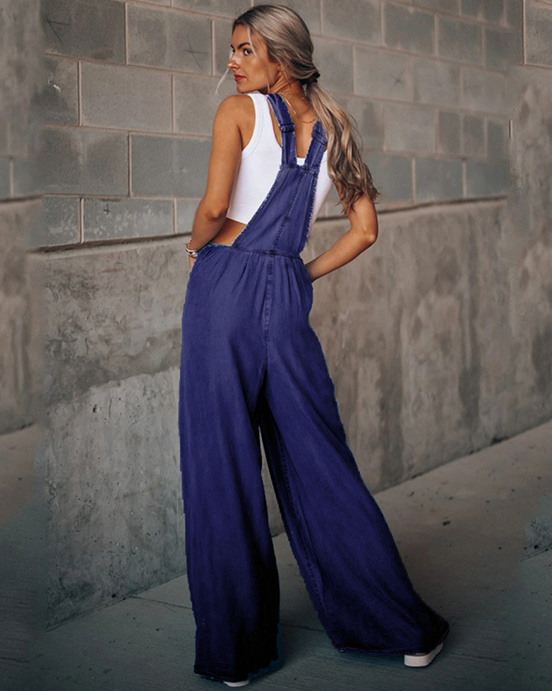 Wide Leg Overalls