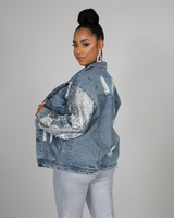 Sequin Denim Jacket