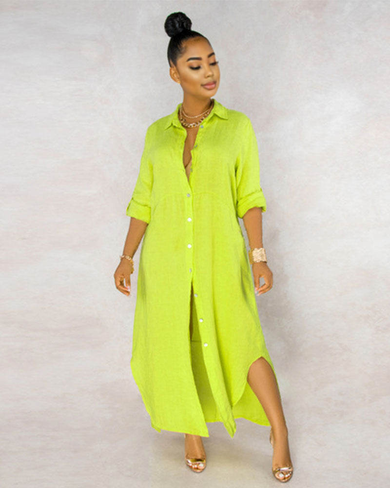 Spring Shirt Dress