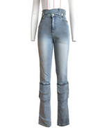 Touch of Glory Double Waist Denim Jeans