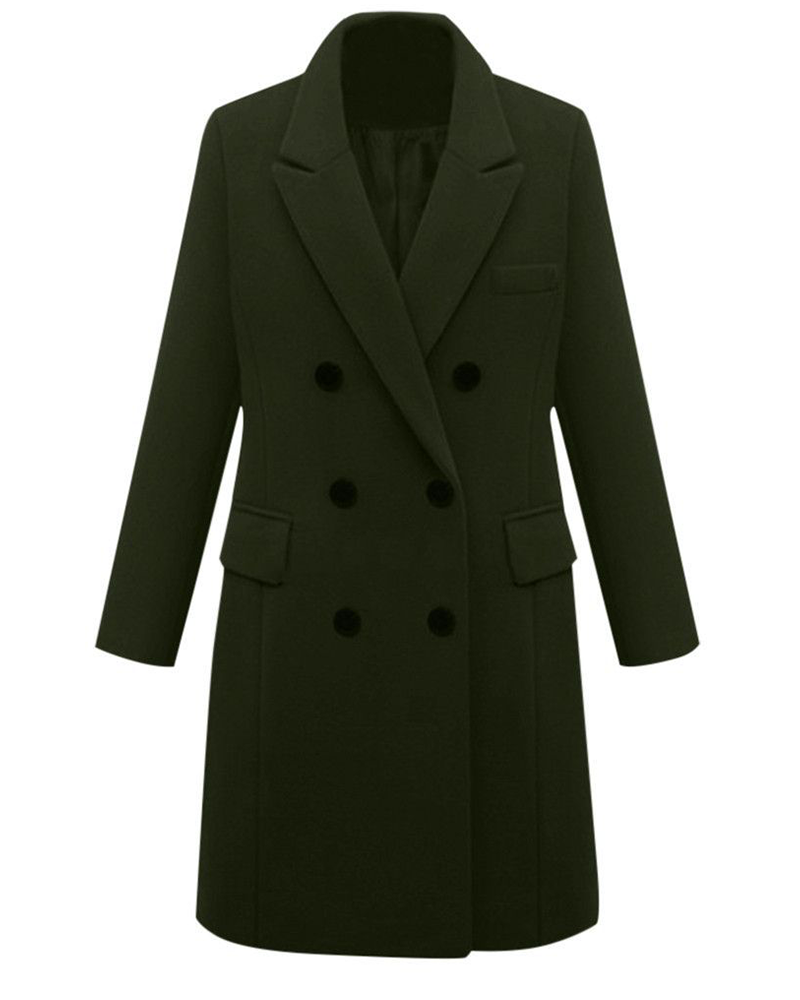 Power Move Double-Breasted Coat