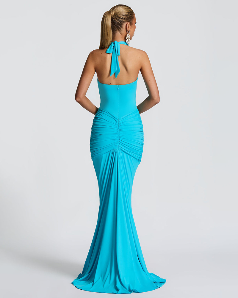 Ribbon Flow Evening Dress