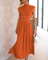 Elegant High Neck Dress