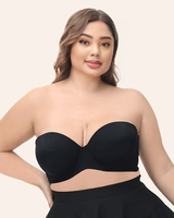 WOMEN'S FULL FIGURE UNDERWIRE CONTOUR MULTIWAY STRAPLESS BRA