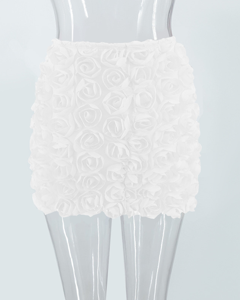 Minimal Bloom Mini Skirt