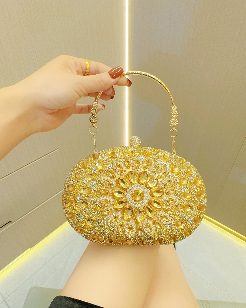 Radiant Rhinestone Handbag