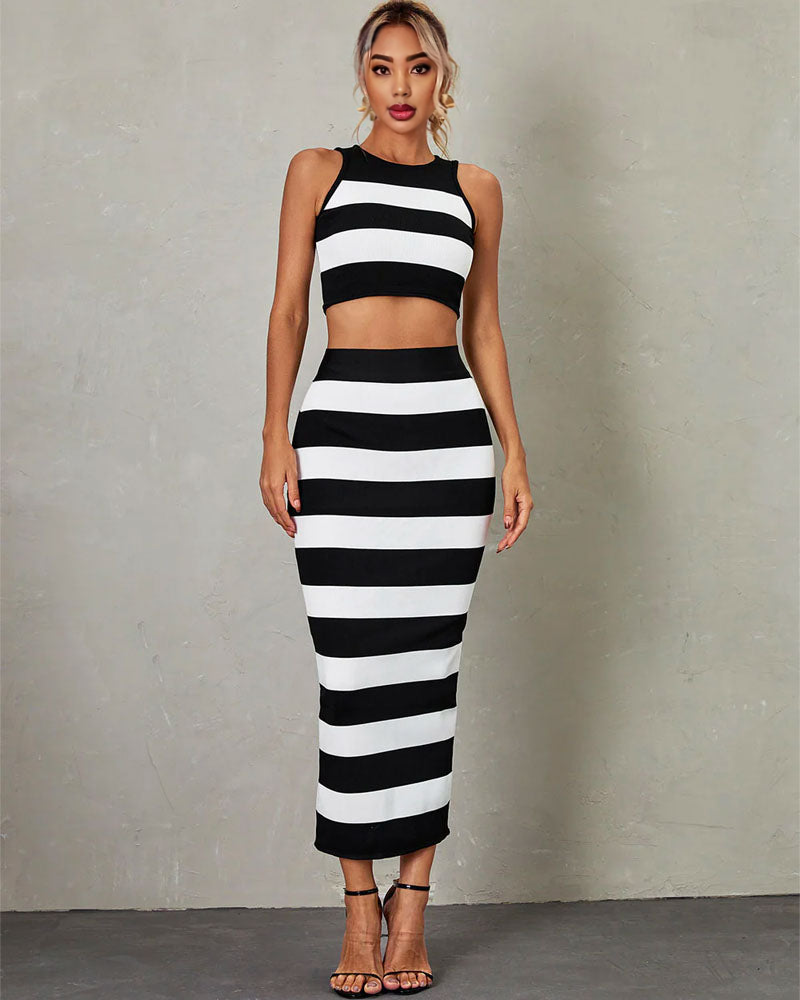 Helena Stripe Bandage Set