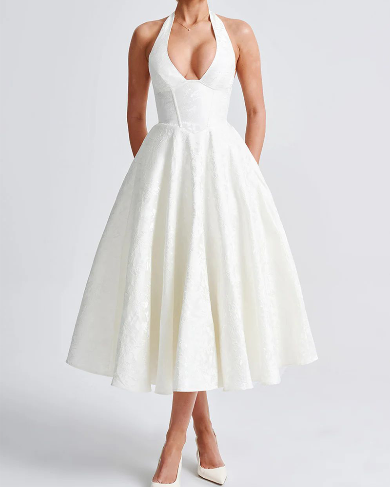 Graceful Backless Evening Dress