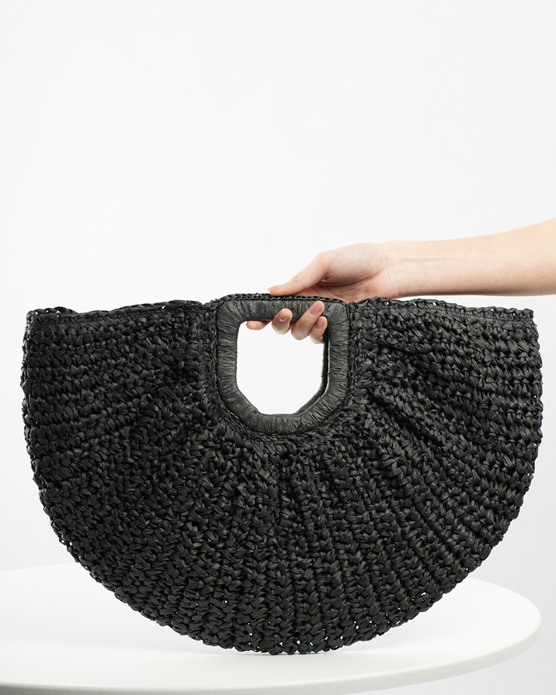 Damascus Crochet Straw Bag