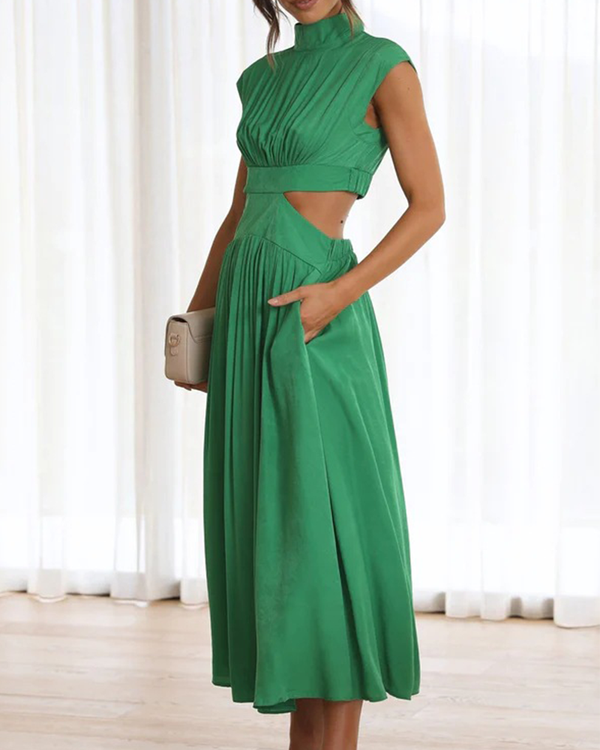 Elegant High Neck Dress