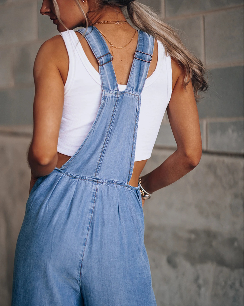 Wide Leg Overalls