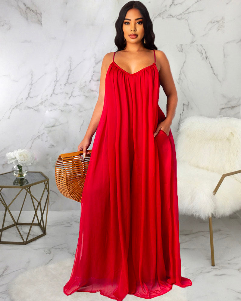 CHIFFON MAXI DRESS