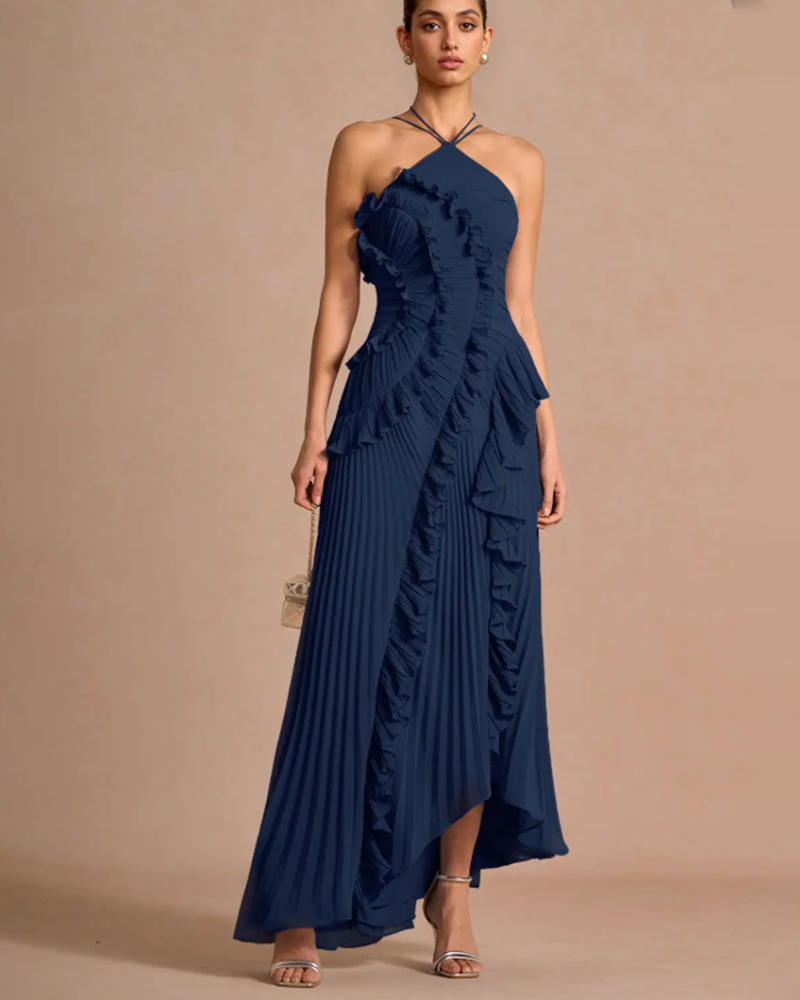 Ruche Me Tonight Maxi Dress