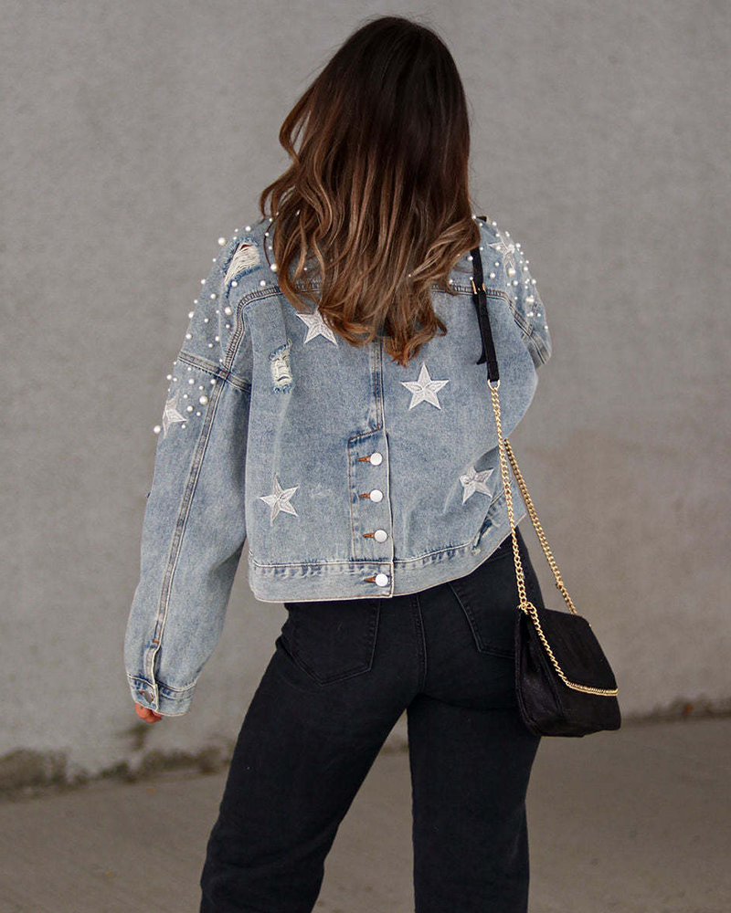 Pearly Star Denim Jacket