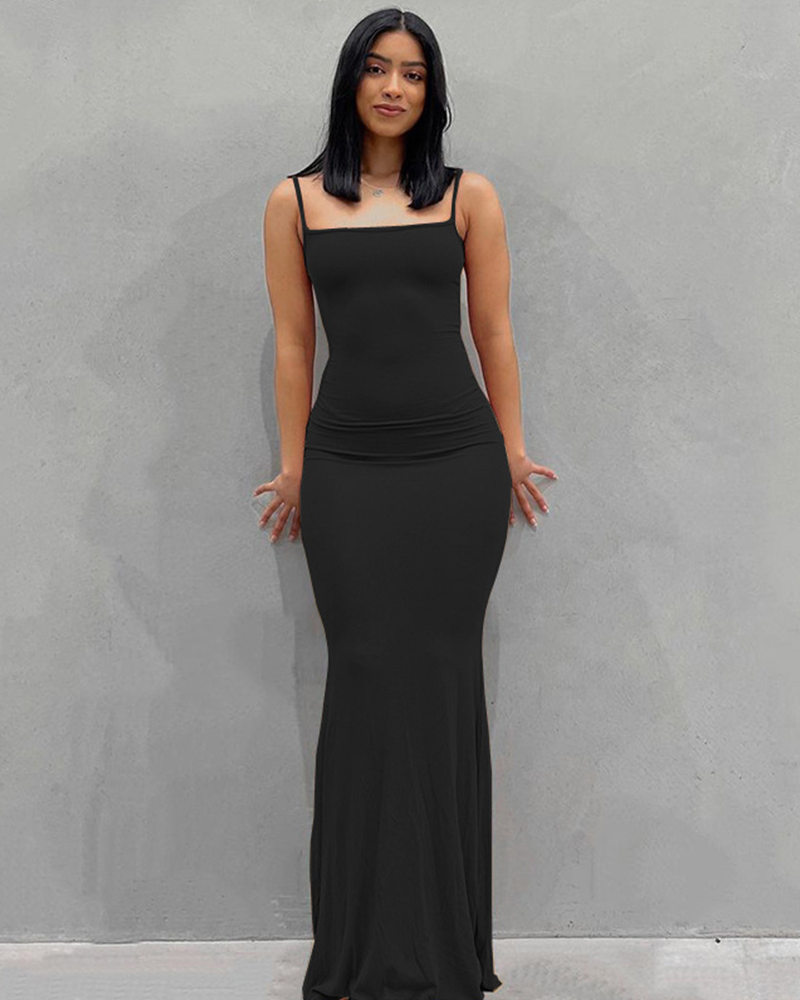 The Sunset Vinyl Slip Dress