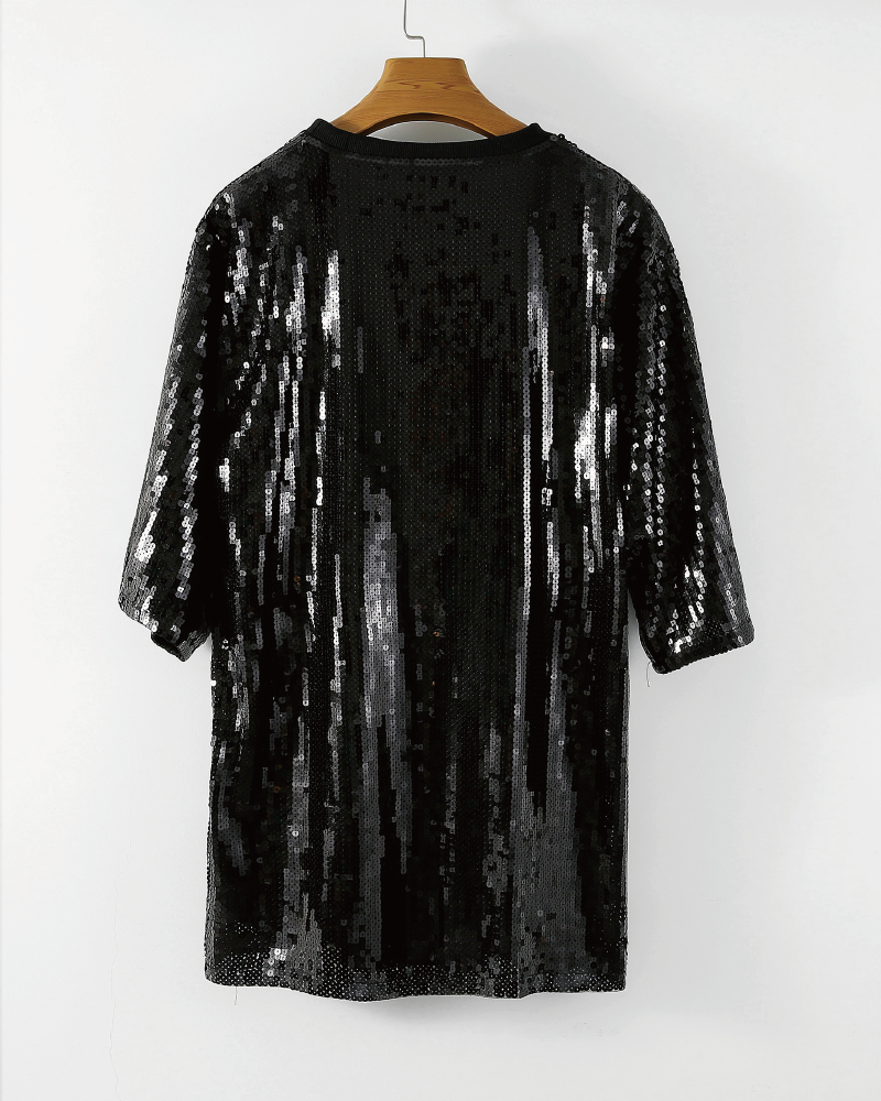 Head to Head Game Day Sequin Dress