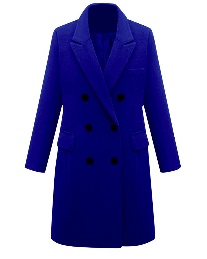 Power Move Double-Breasted Coat