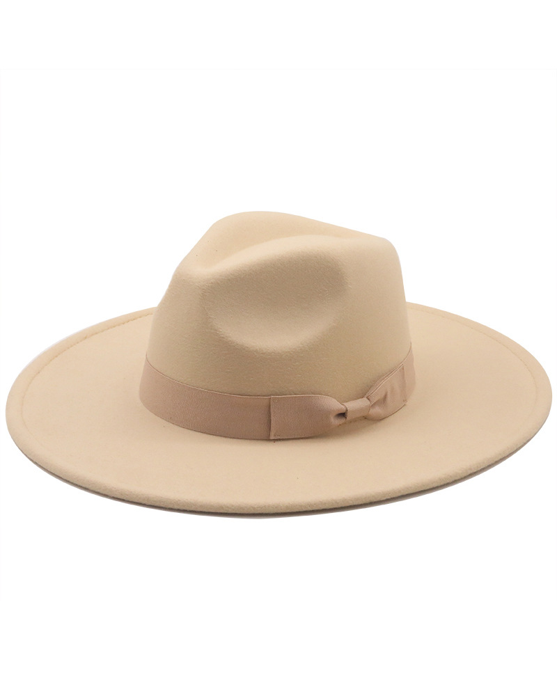 Bow Solid Color Fedora