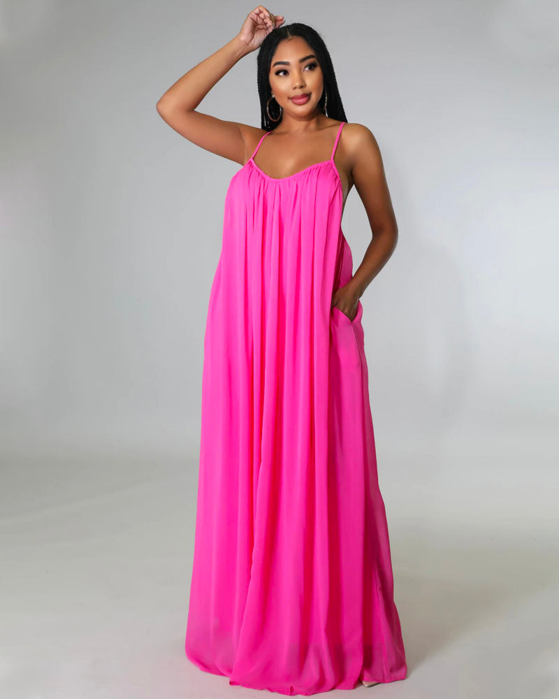 CHIFFON MAXI DRESS