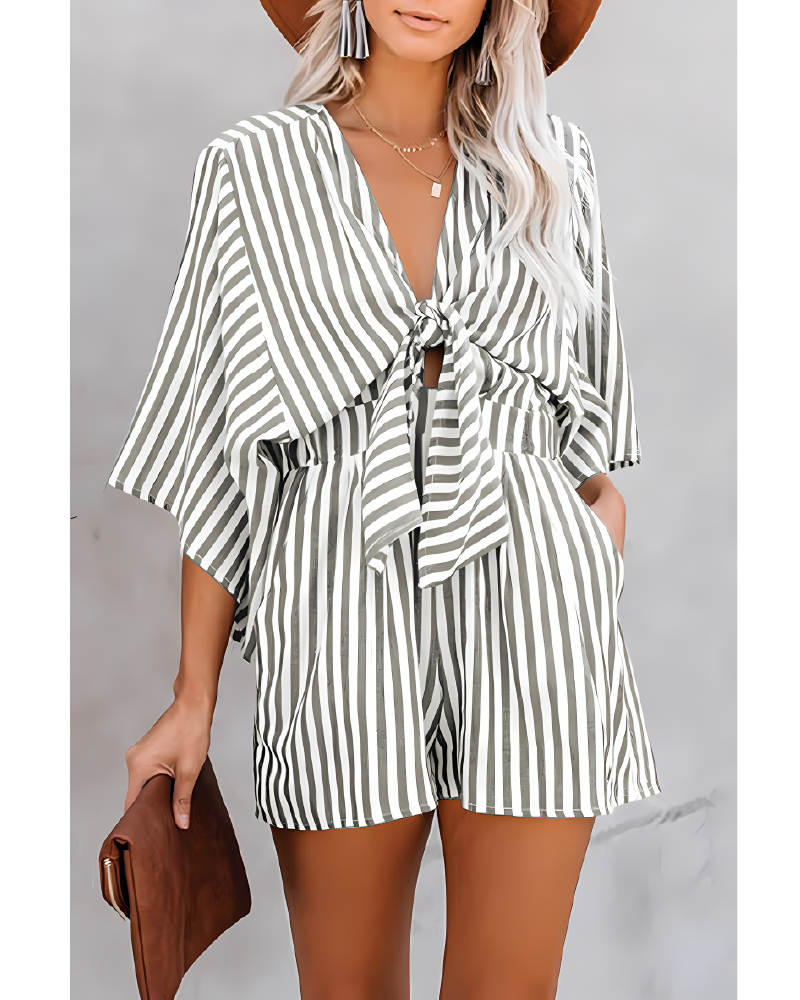 Boho High Waist Romper