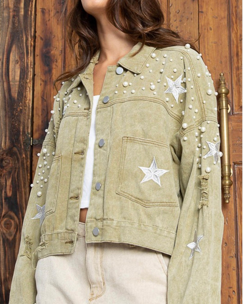 Pearly Star Denim Jacket