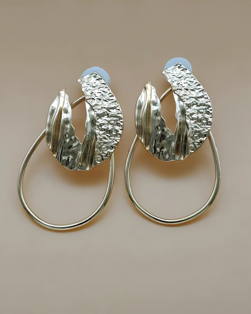 Textured Hoop Earrings