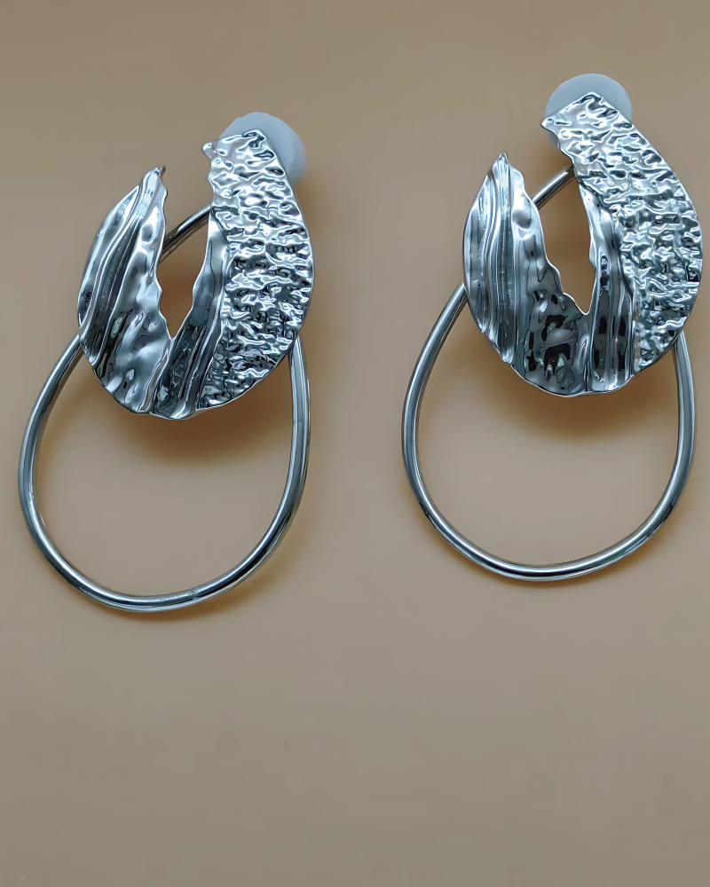 Textured Hoop Earrings