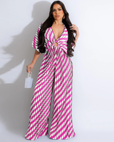 Sangria Stripe Jumpsuit