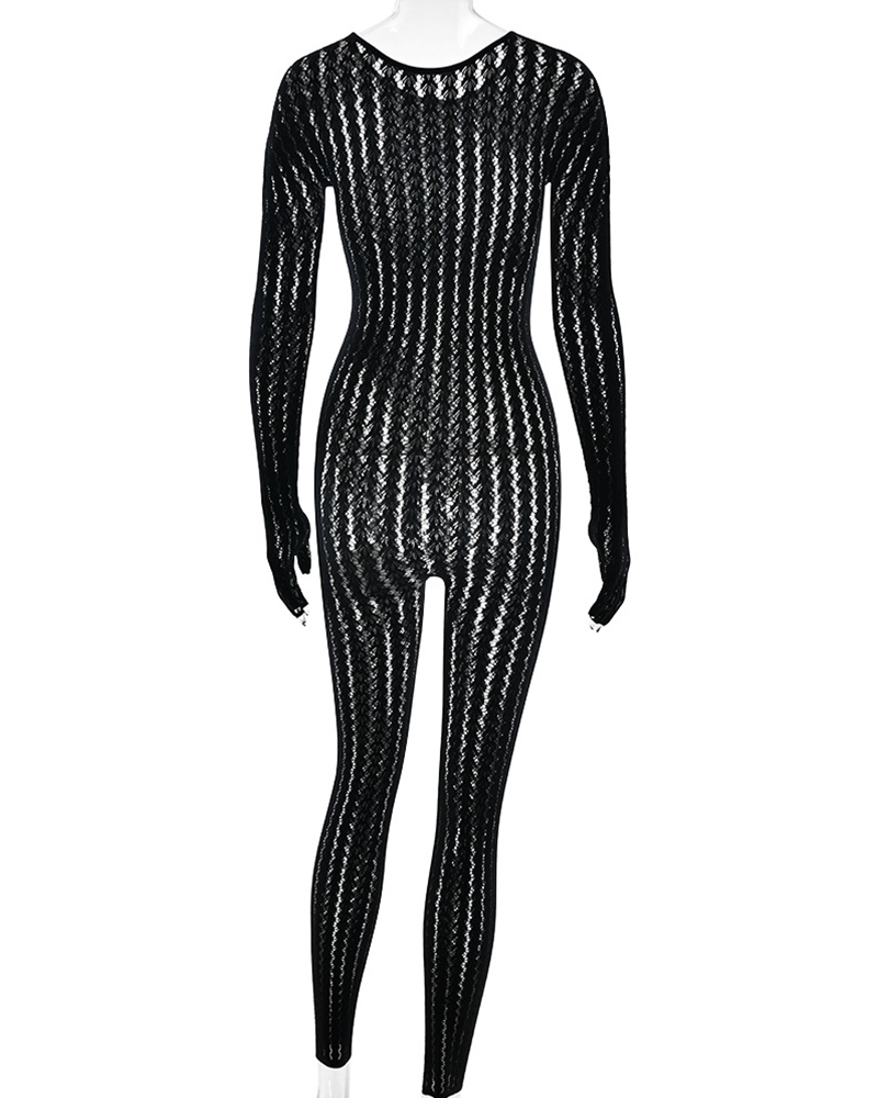 Thumbhole Seamless Catsuit