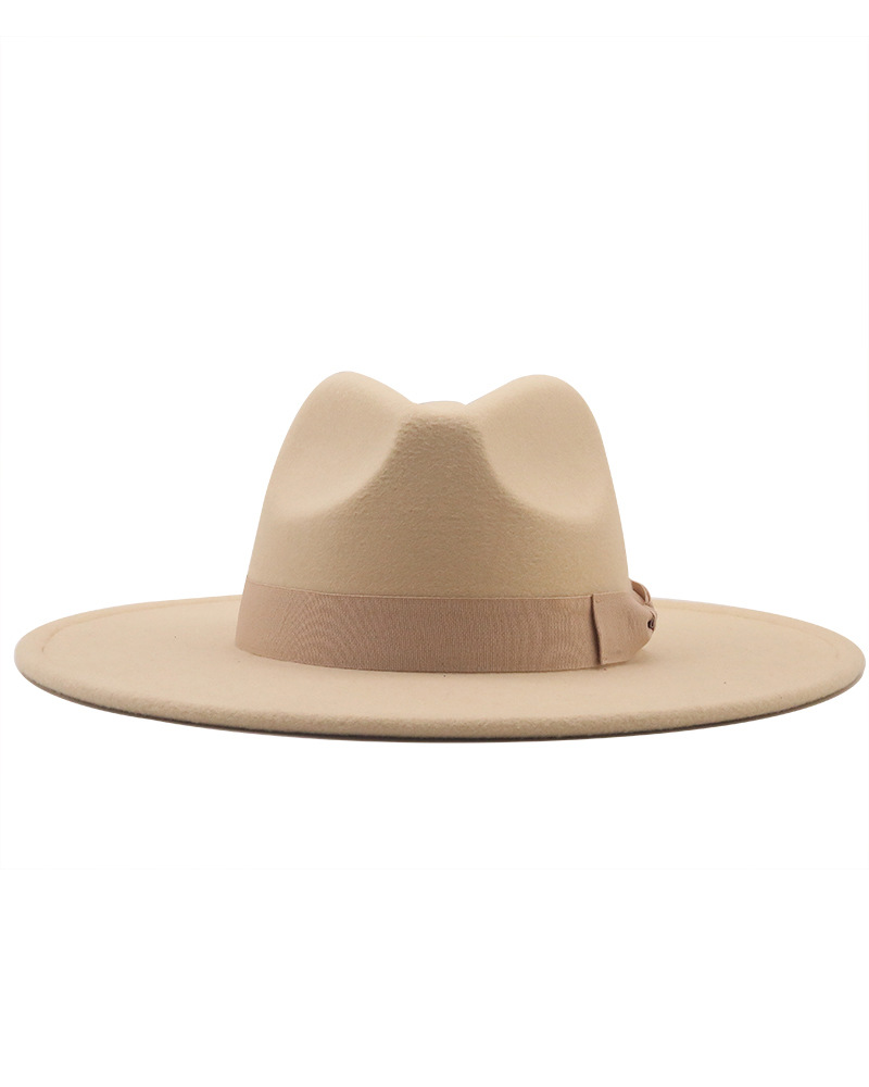 Bow Solid Color Fedora