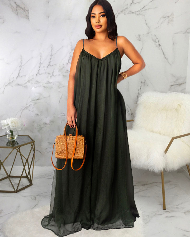 CHIFFON MAXI DRESS