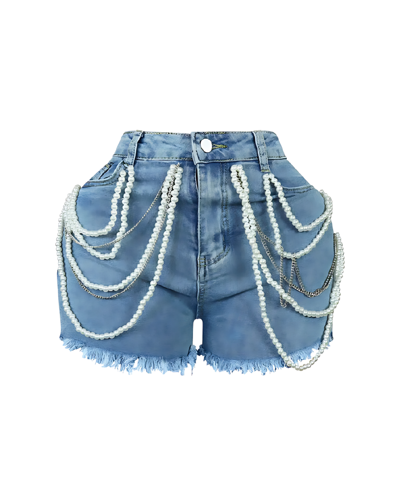 Pearl Denim Shorts