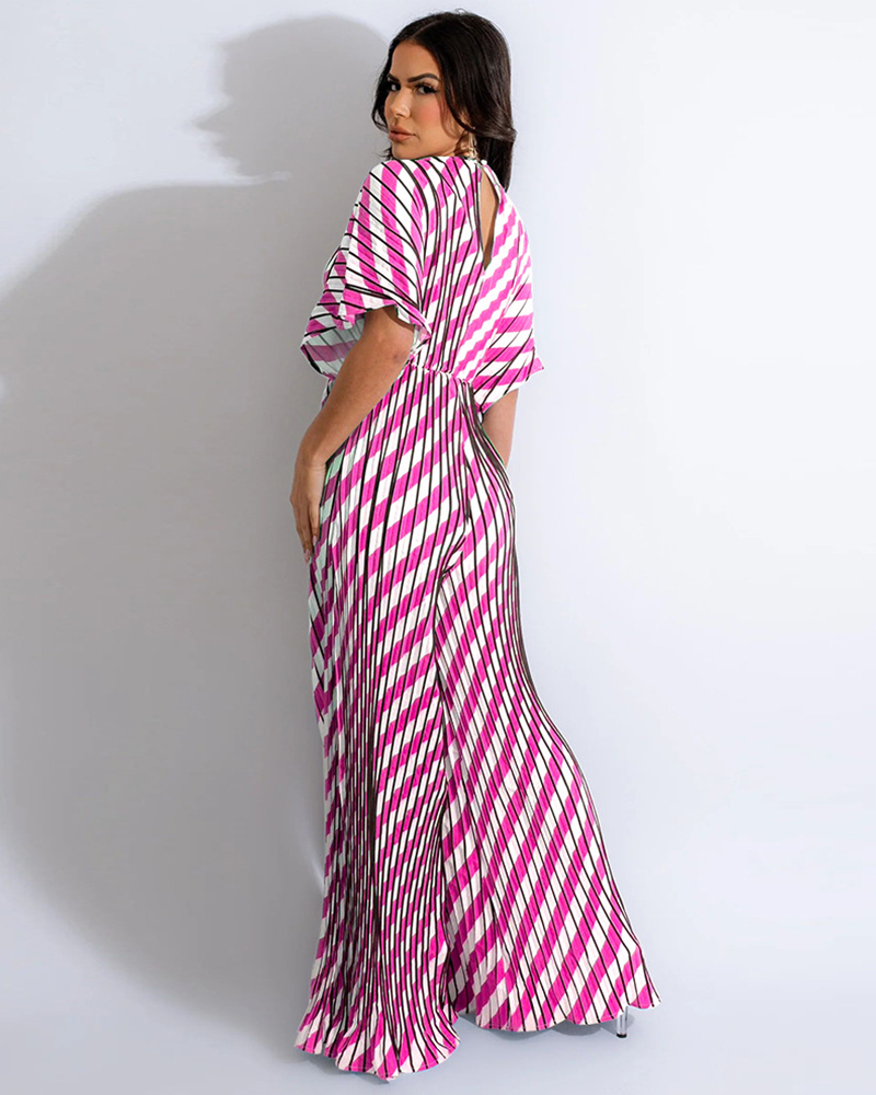 Sangria Stripe Jumpsuit