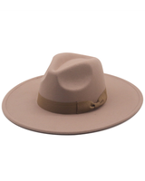 Bow Solid Color Fedora