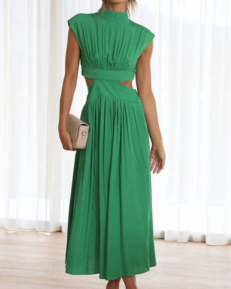 Elegant High Neck Dress