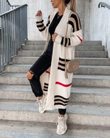 Striped Knitted Cardigan